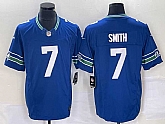 Men's Seattle Seahawks #7 Geno Smith Royal 2023 F.U.S.E. Vapor Limited Throwback Stitched Jersey,baseball caps,new era cap wholesale,wholesale hats